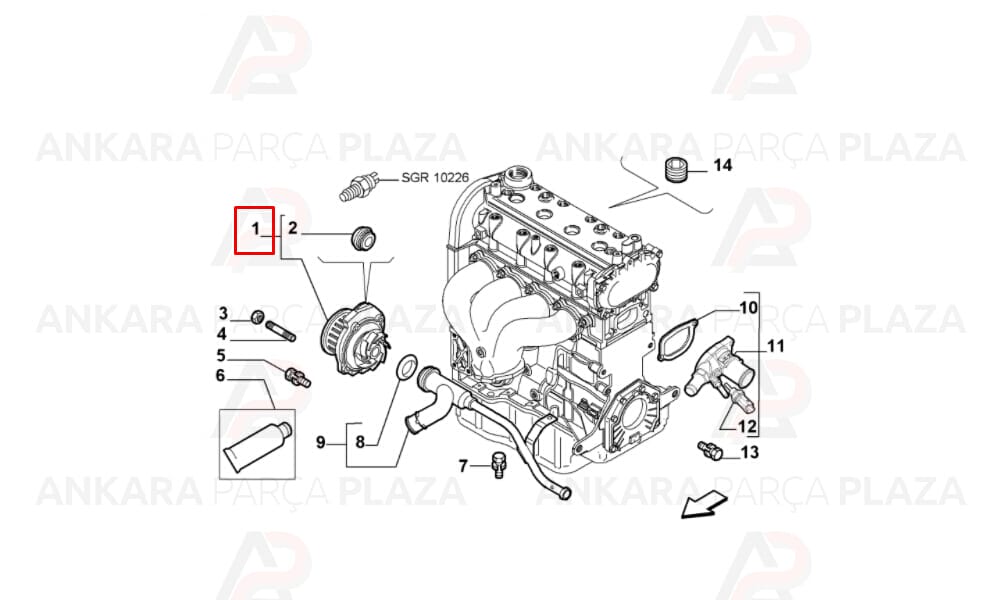 Bravo Doblo Albea Grande Punto Linea 1.2 1.4 Su Pompası Graf
