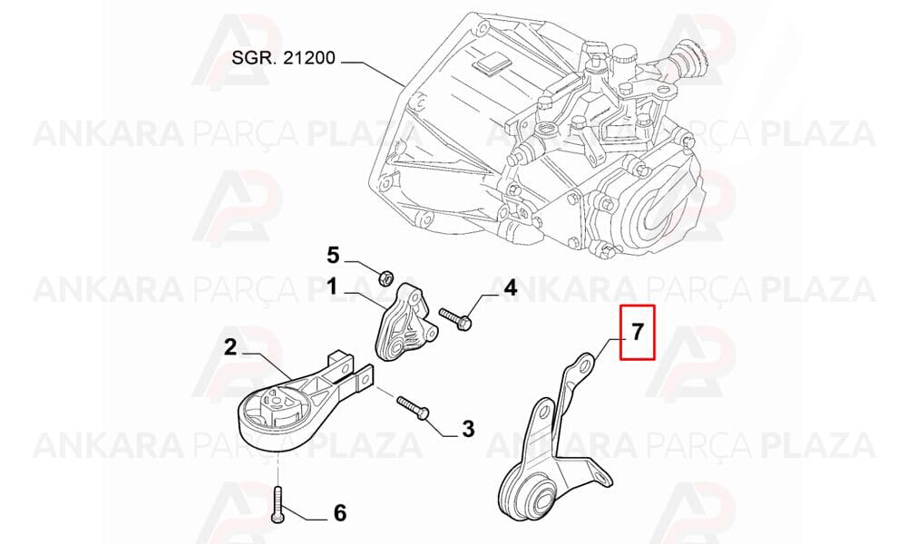 Motor Askı Takozu Grande Punto 1.3Mjtd 90Ps 2006 >