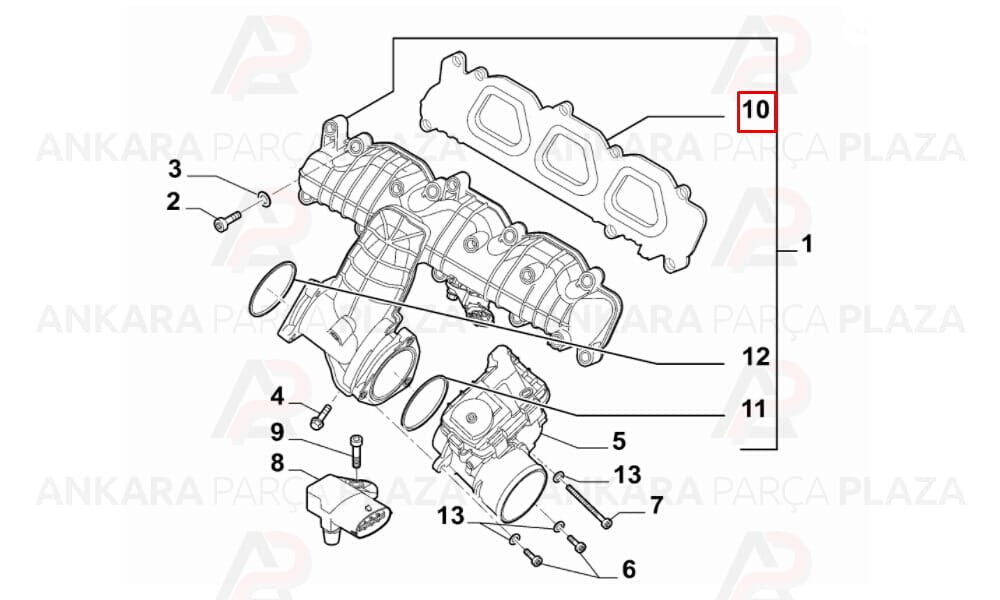 Ducato 2.3 Jtd Mtj Emme Manifold Contası Kaucuk Oto Conta