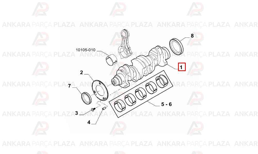 Krank Mili Fiat Ducato 2.3 Multijet Euro 4 Euro 5
