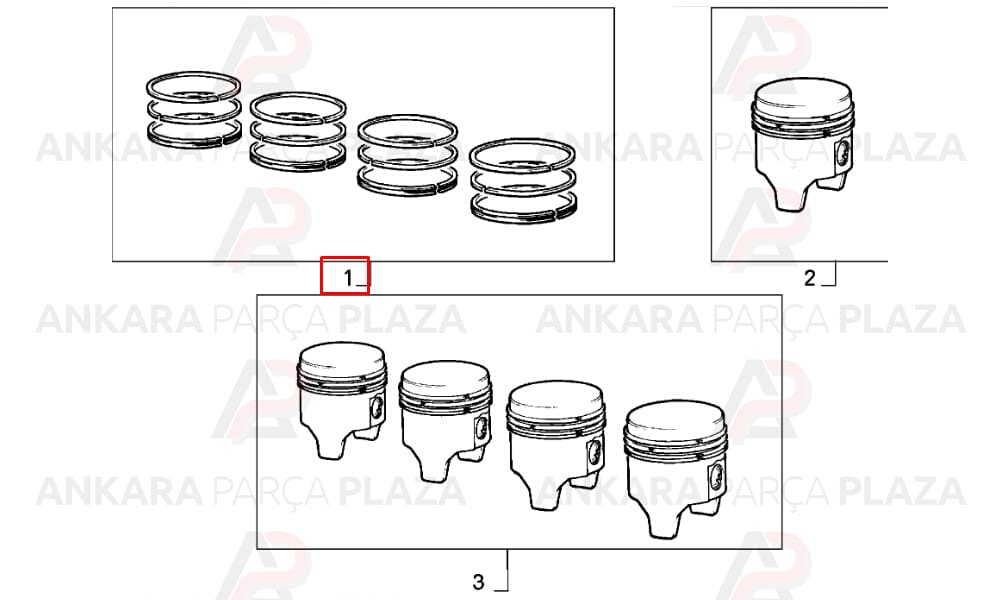 Tipo Tempra Doğan Kartal Slx 1.6 Silindir Onarım Seti (Piston, Segman) 100 0.80 86.40Mm Goetze