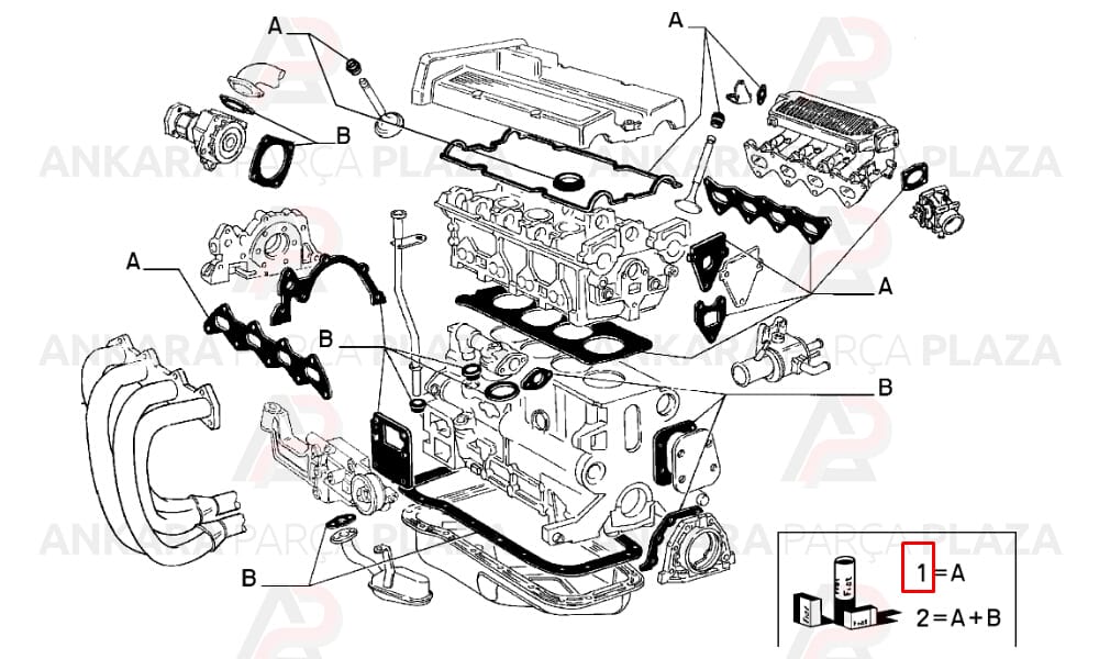 Motor Contası Takım Tempra 2.0 16V