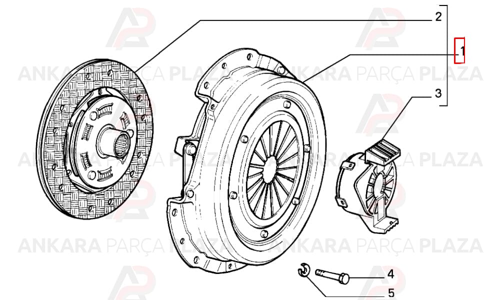 Debriyaj Seti Uno 1.1 60 11.85/1989- 1.1 60S 10.89>