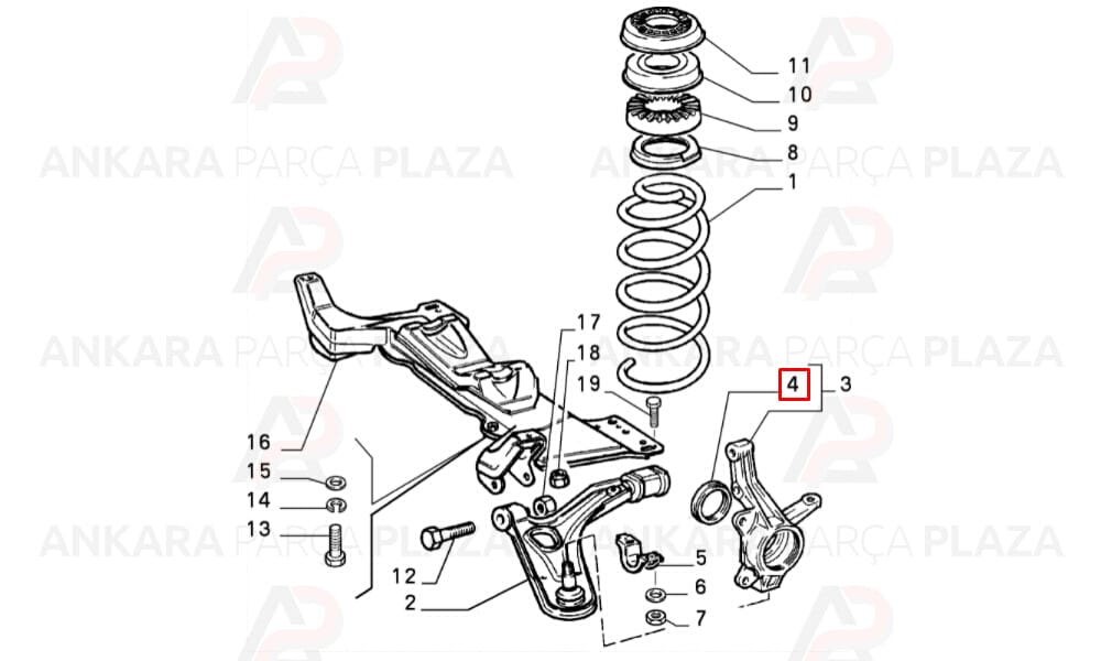 Fiat Uno Ön Aks Somunu Keçeli Dekar