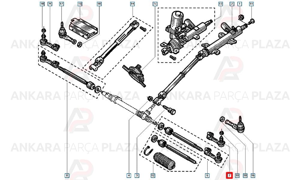Twingo 01 - 02 Rot Başı Sol 6000022730