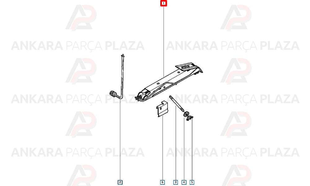Dacia Solenza Kriko Ve Kriko Kolu Orijinal 6001541878
