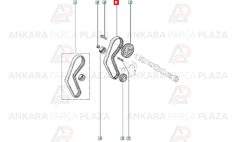 Express Kangoo Megane Clio 1.4 8V Triger Kayışı 096Sp170H Contitech