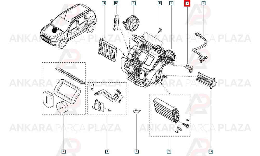Elektronik Kontrol Ünitesi Klima Rezistansı Dacia Logan