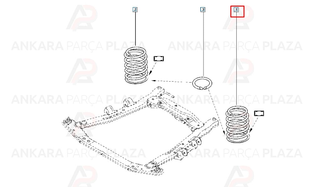 Logan 04 - 08 Ön Helezon Yayı Sağ - Sol 2Li Set 6001547496