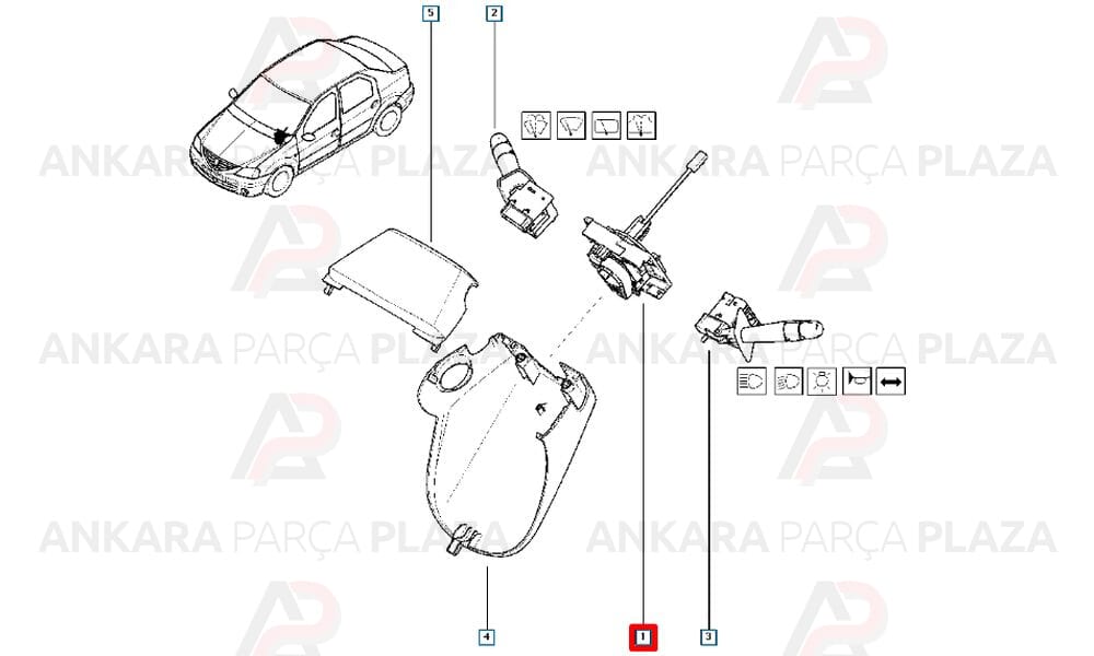 İkaz Kol Bağlantı Parcası Logan 6001548105