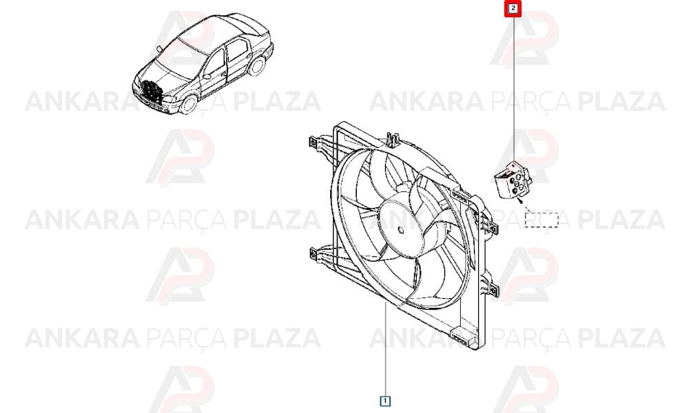 Dacia Logan Fan Motor Rezistansi 6001549117