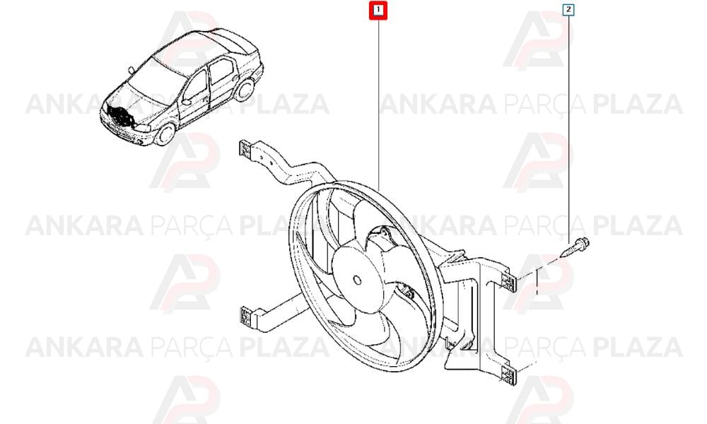 Logan Fan Motoru Nca 6001550773