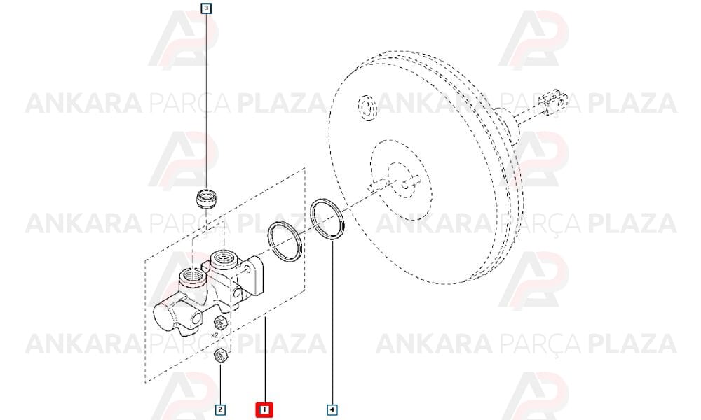 Dacia Pick Up Fren Ana Merkezi 1990 - 1993 Orijinal 6001551030