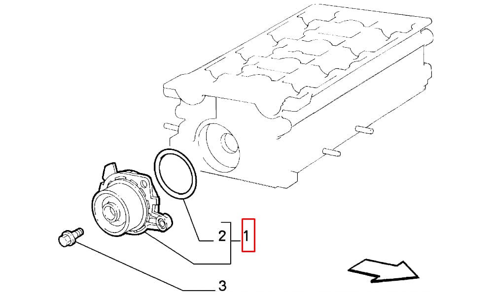 Alfa 147 146 156 Stilo 1.6 1.8 16V Su Pompası Graf