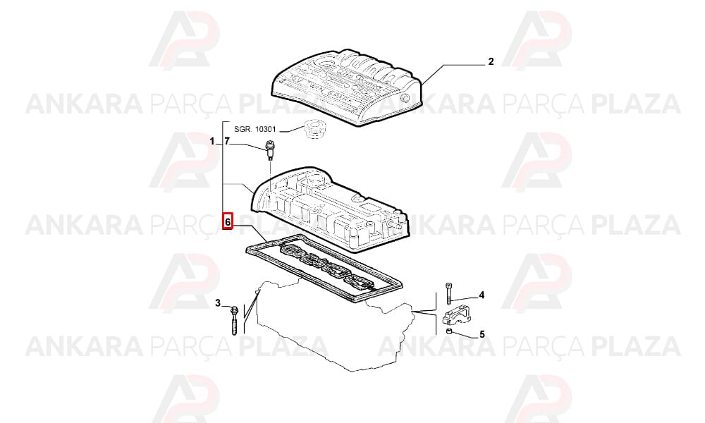 Subap Kapak Contası Alfa Romeo 145 Alfa 146 Alfa 147
