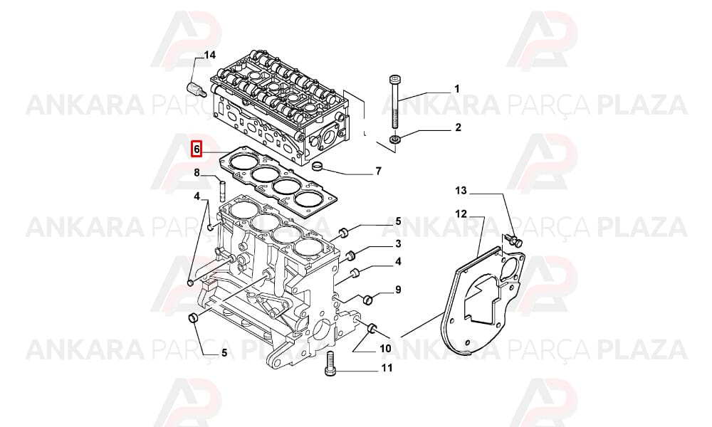 Alfa 145 146 147 156 2.0 Silindir Kapak Contası Victor Reinz