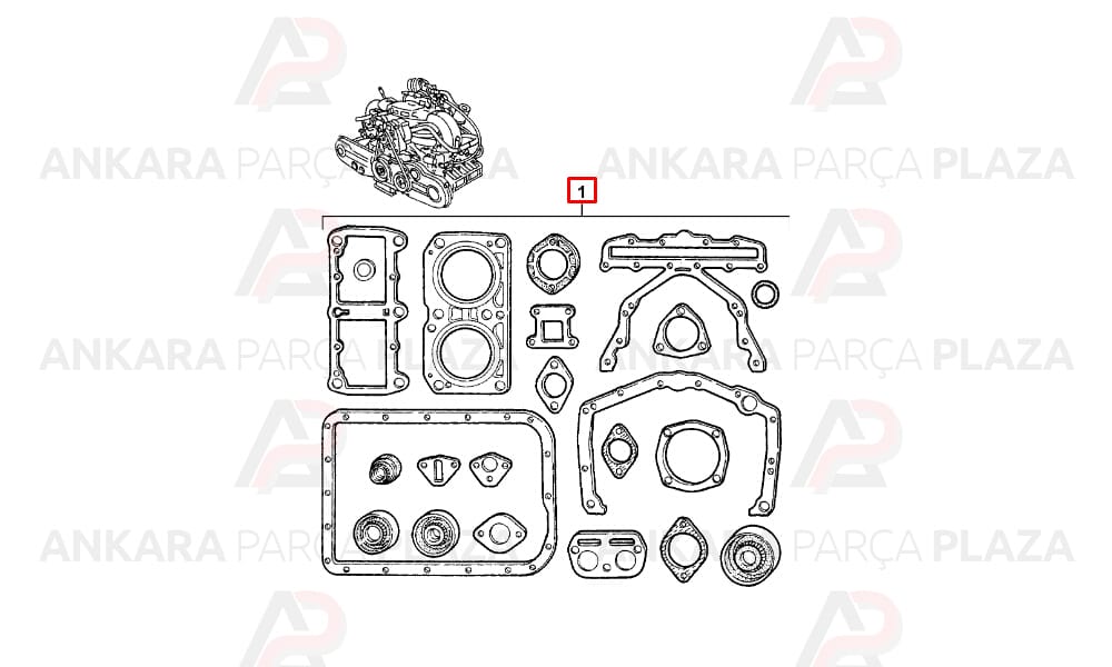 Motor Takım Conta Alfa 164 Gtv Spider 2.0 V6 Turbo 1992 - 1998
