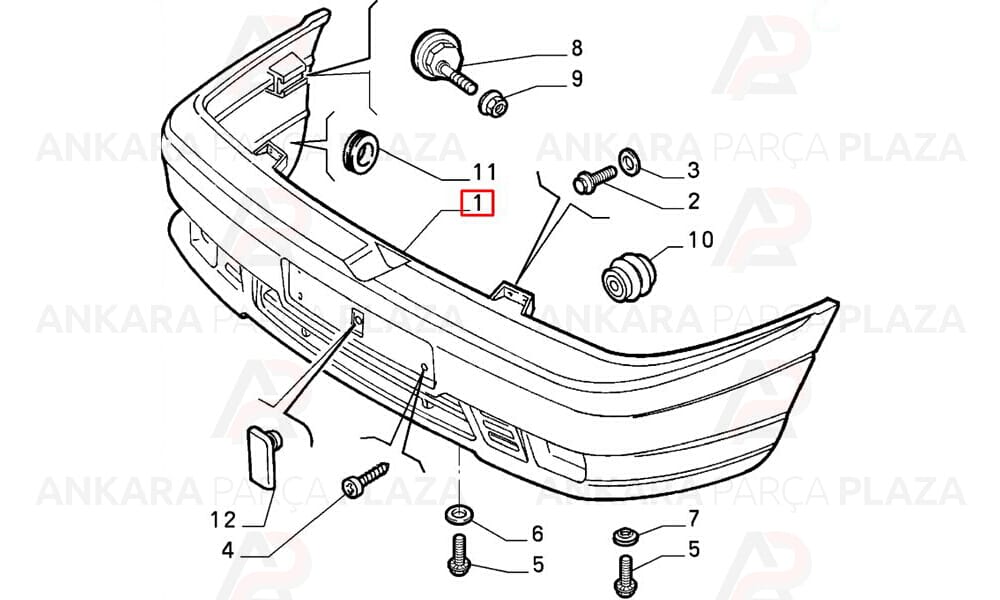 Alfa 155 Ön Tampon 1992 - 1995 Arası 60778955 Dega