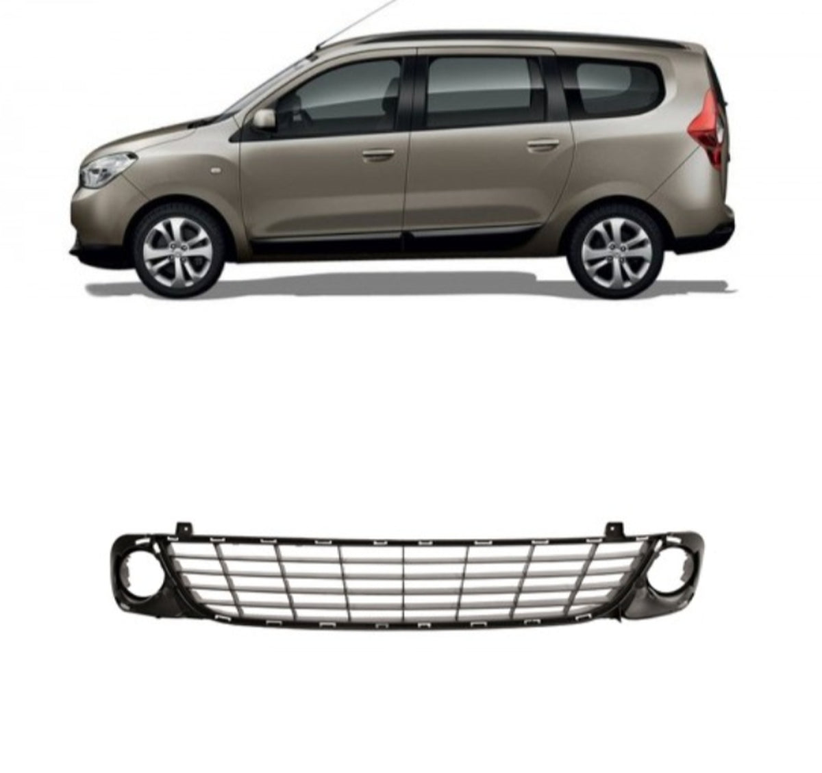 Dacia Lodgy Ön Tampon Alt Orta Izgara Sisli Mais 622547994R - product