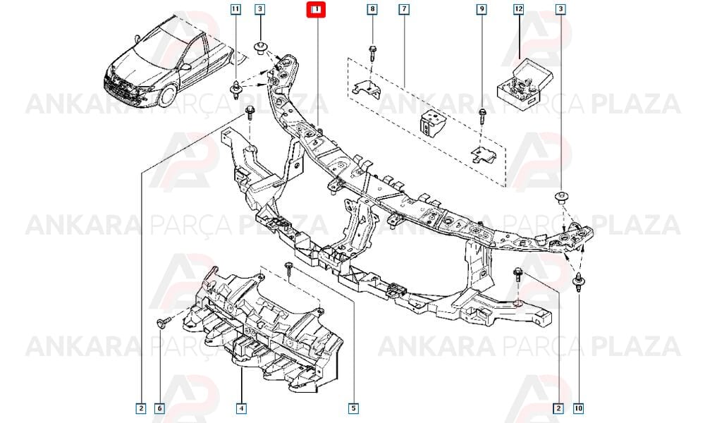 Laguna 08 - 12 Ön Panel Plastik 625100001R