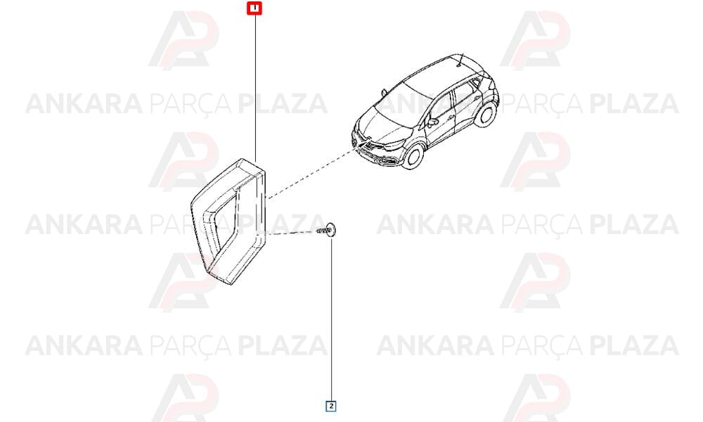 Panjur Arması Clio 4 Fluence Megane 3 Captur