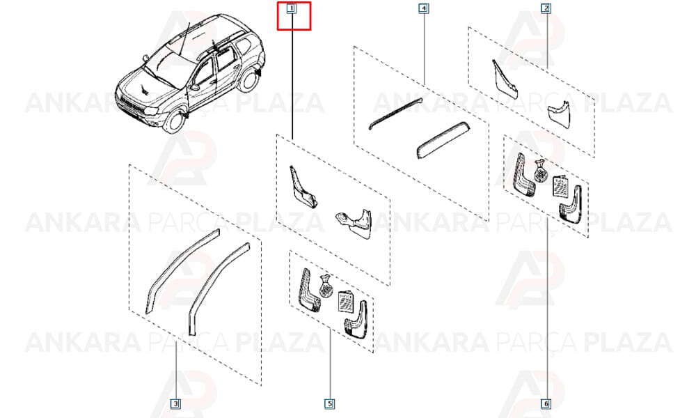 Duster Ön Davlumbaz Paçalığı Sol 2011 - 2017 Arası 638537420R Meydan