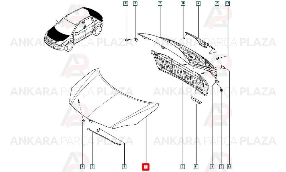 Koleos 09 - 11 Motor Kaputu 651000024R