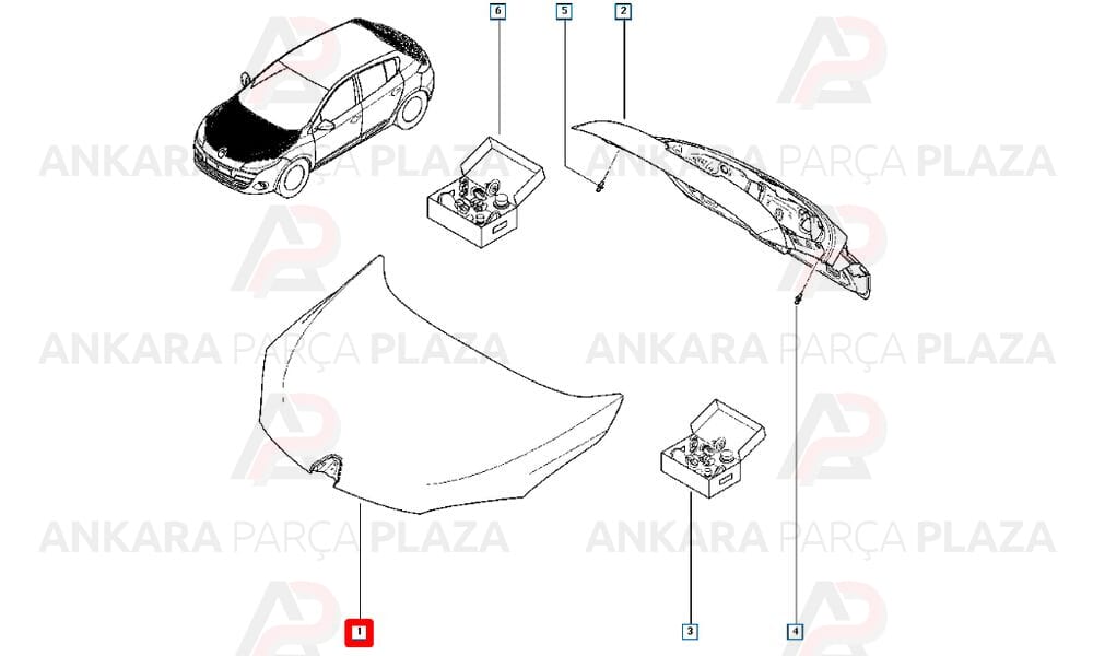 Megane 3 Hb 10 - 13 Motor Kaputu 651000035R