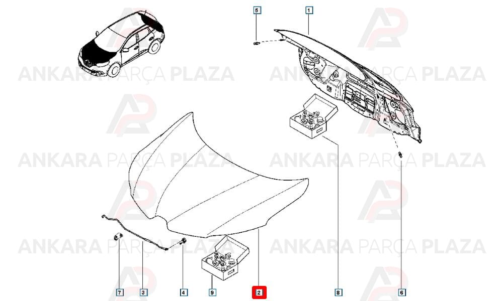 Kadjar 15 - 20 Motor Kaputu 651000742R
