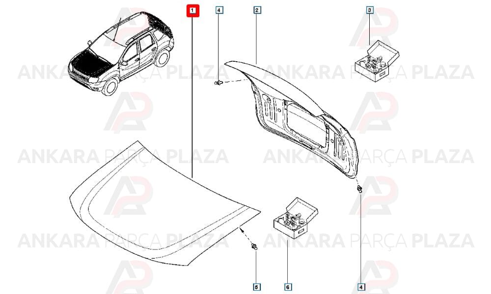 Duster 10 - 17 Motor Kaputu 651000987R