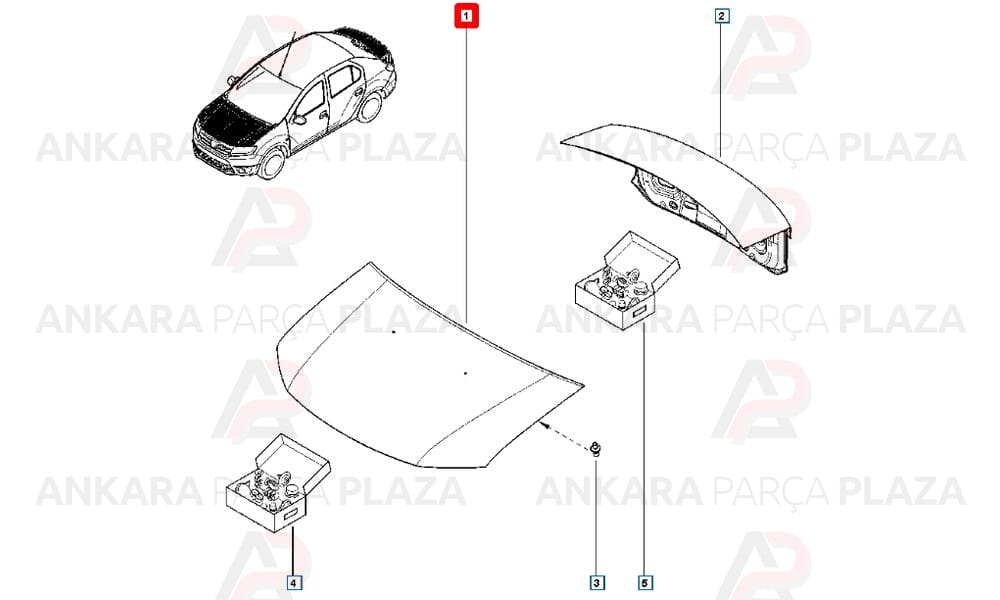 Logan Mcv 14 - 20 Motor Kaputu Çekomastikli 651001918R