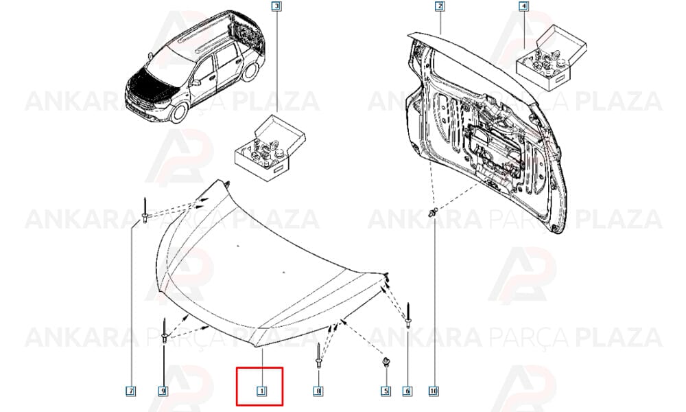 Lodgy 12 - 20 Motor Kaputu 651002144R
