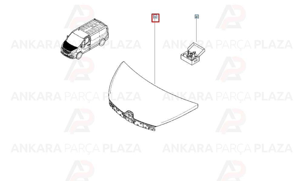 Renault Trafic 15 - 19 Motor Kaputu 651004197R