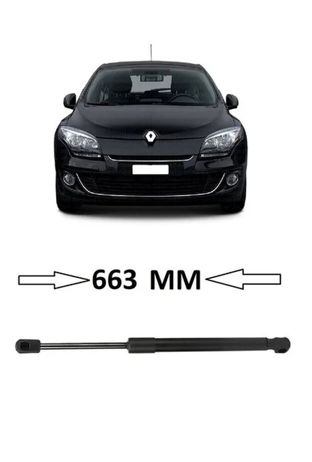 Renault Megane 3 HB Ön Kaput Amortisörü Mais 654710003R - main