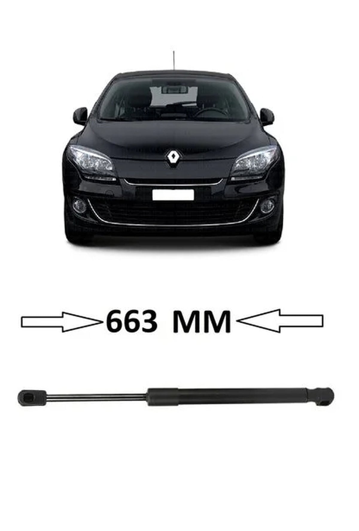 Renault Megane 3 HB Ön Kaput Amortisörü Mais 654710003R - main