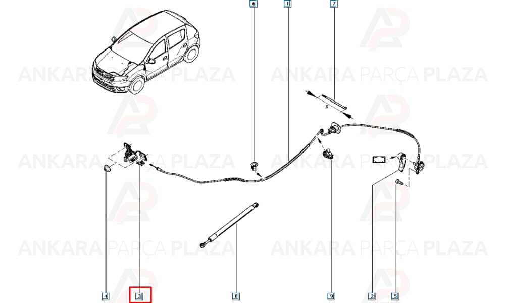 Motor Kaput Kilidi Symbol 2013 Logan Mcv
