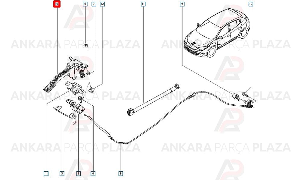 Motor Kaput Kilit Karşılığı Megane 3