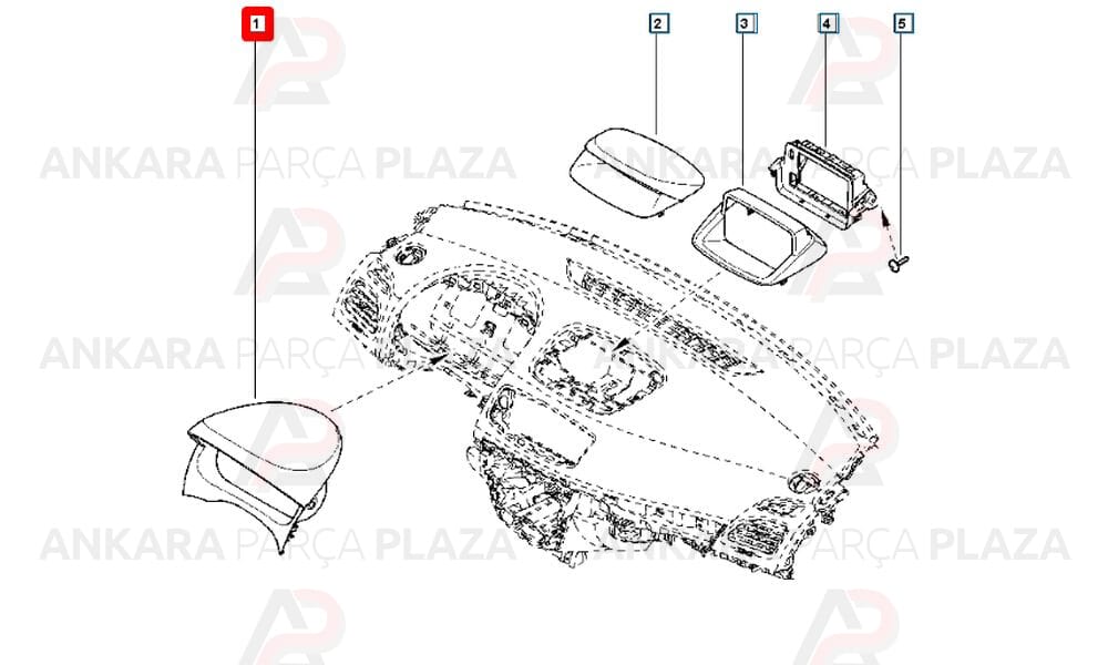 Fluence Gösterge Çerçeve Paneli Siperliği 681017081R