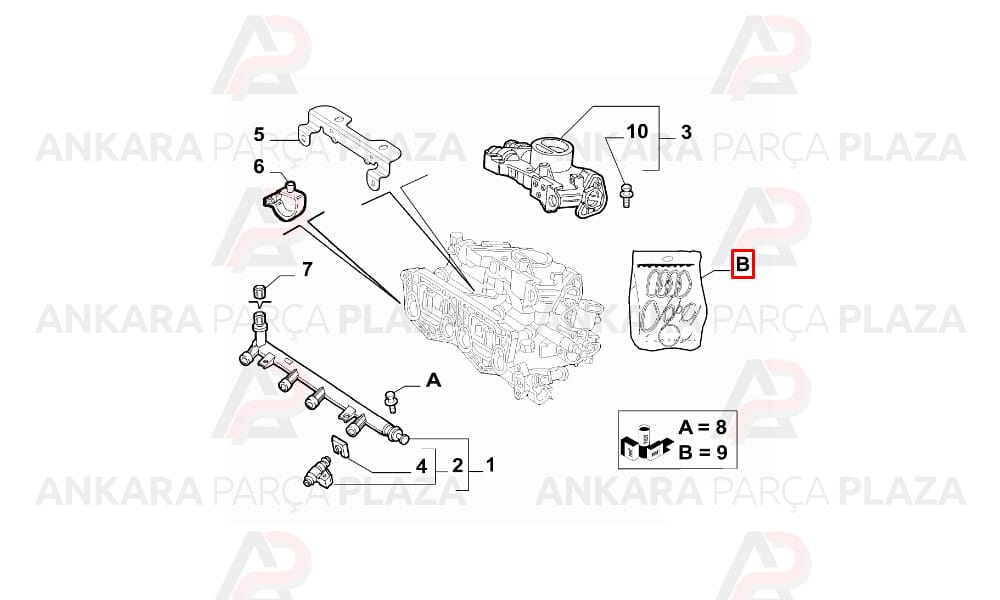 Palio 1.2 8V Emme Manifolt Contası Takım Silikon Royal