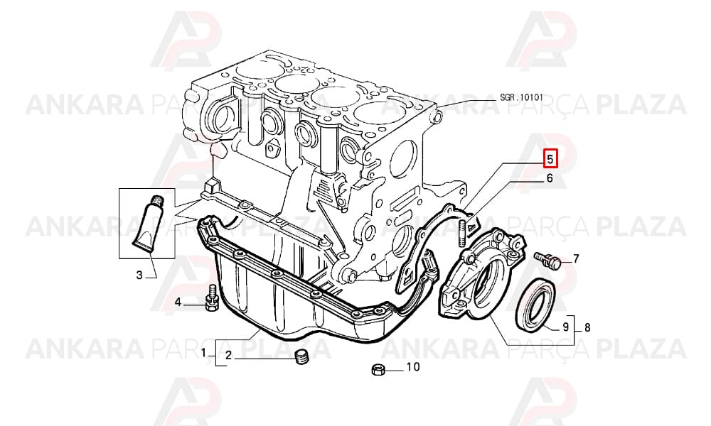 Eksantrik Kapak Contası Arka Palio Albea 1.2 16V 0.5Mm