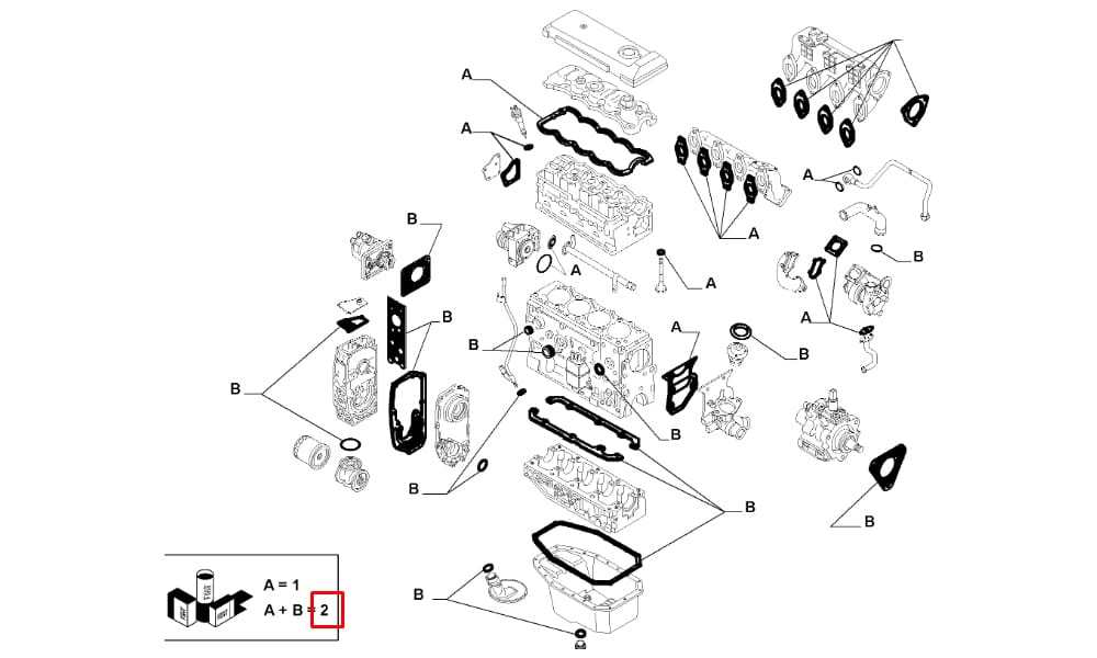 Motor Contası Takım Ducato 2.8Jtd Keçesiz