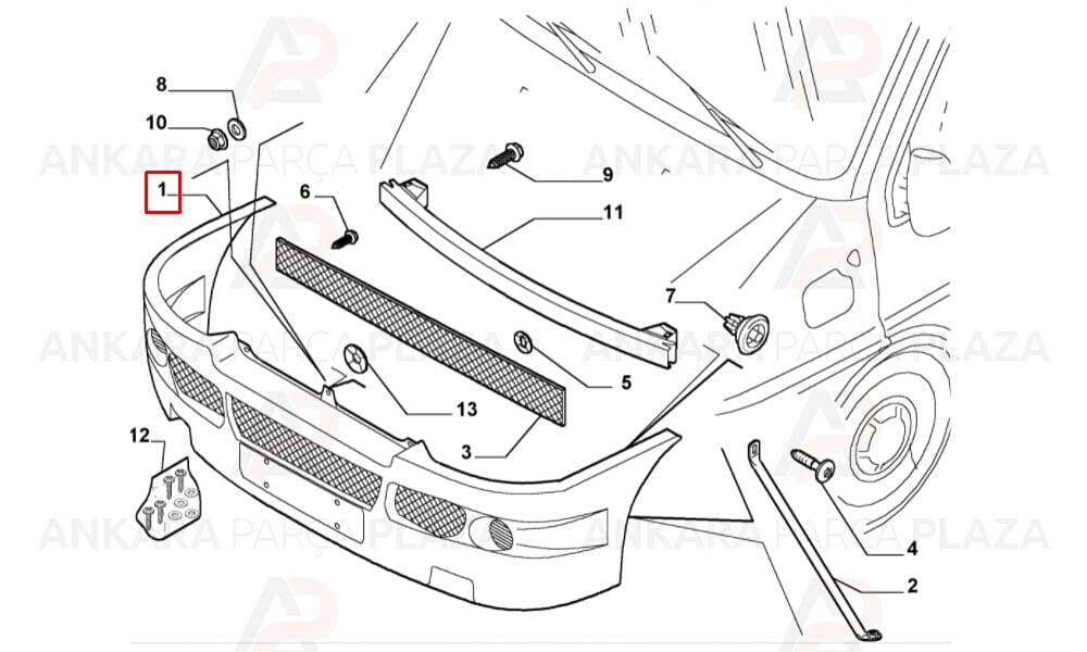 Ducato Ön Tampon 2001 - 2006 Arası 71737141 Meydan