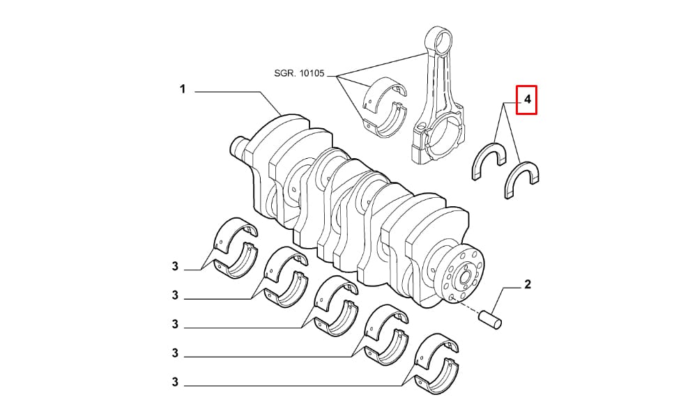 Ay Yatak Std Fiat Palio Albea Doblo Linea Fiorino Punto 1.3Mjt