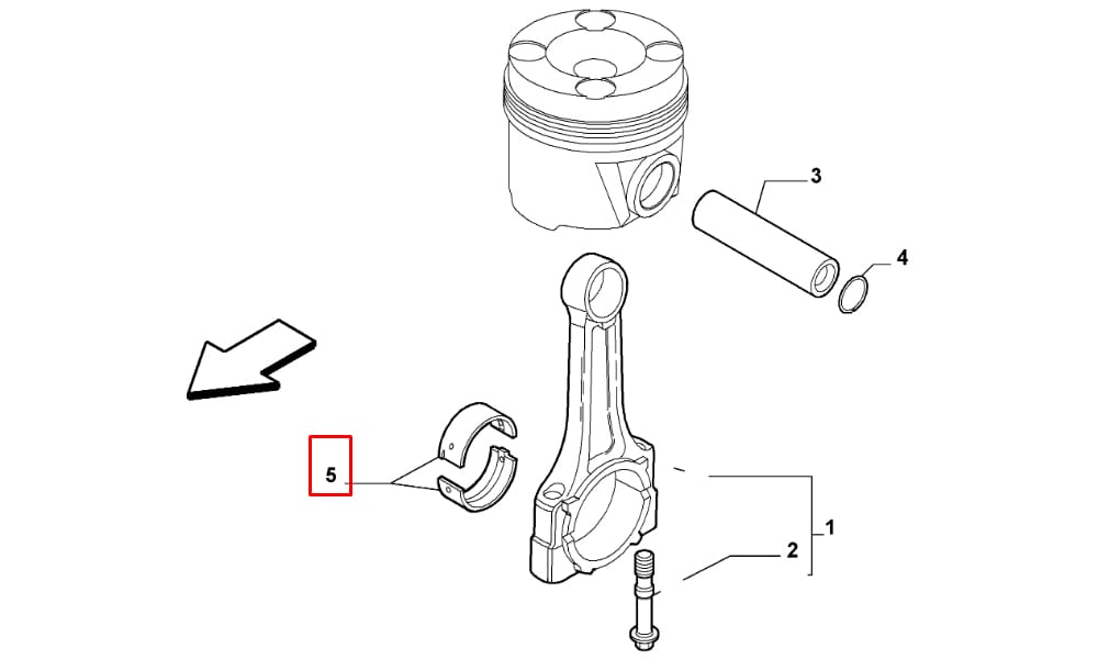 Kol Yatak 0,50 T Performans Albea Linea Doblo Fiorino 1.3 Jtd