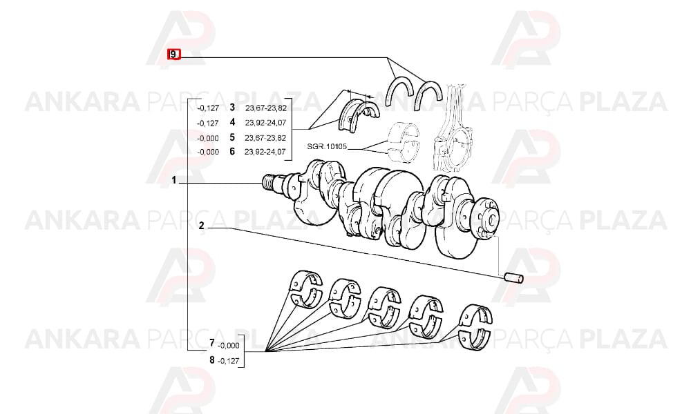 Ay Yatak Fiat Palio Albea Punto Panda 1.2 8V