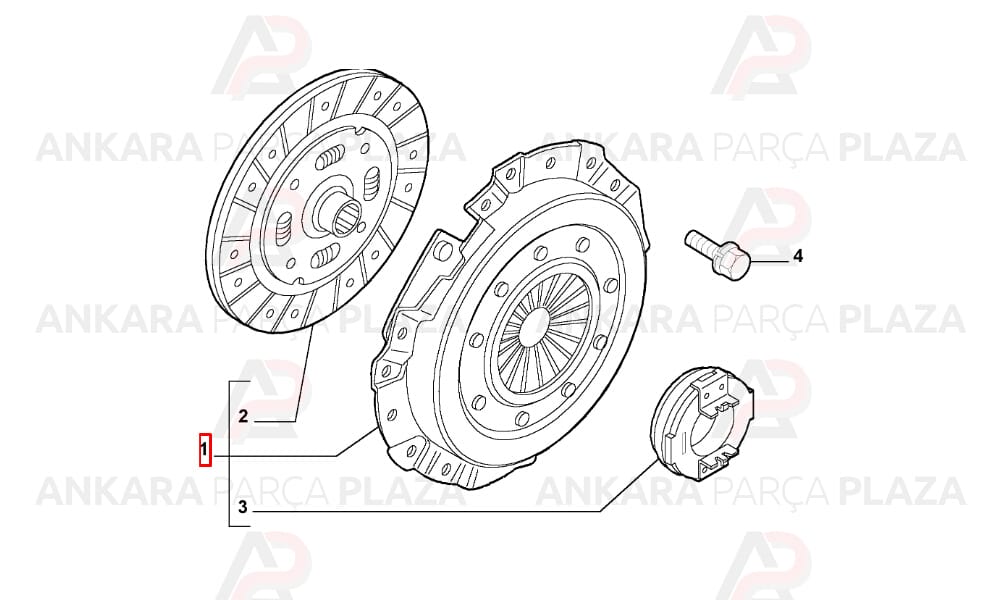 Debriyaj Seti Rulmanlı Fiat Ducato 2.8Td