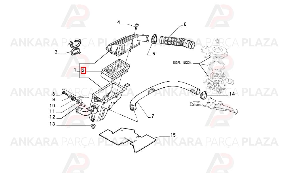 Hava Filtresi Tempra Tipo 1.6 2.0İe 1996 >