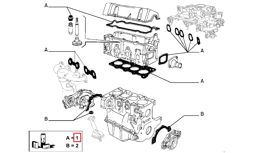 Motor Contası Takım Albea Palio 1.4 8V 77Hp Skt Li