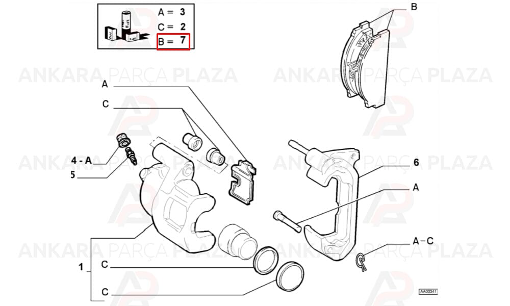 Fren Balatası Ön Fiat Panda 2003 > Punto 1993> Fiat 500