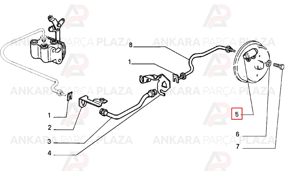 Tempra, Tipo Arka Fren Merkezi Bosch